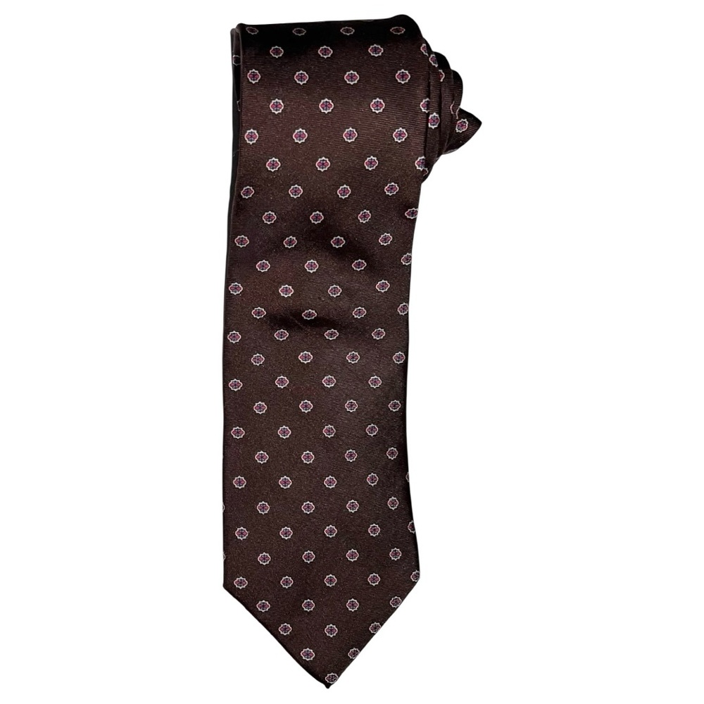 Hennessy Couture Necktie Men’s Brown Red Blue 54x3 All Silk